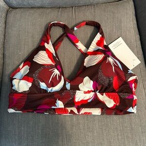 Athleta Plunge Bikini Top A-C Floral Women's Swim